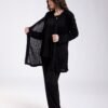 Flora Secret Ensemble pyjama et gilet ajouré 3 pièces – Réf 18423 – Noir