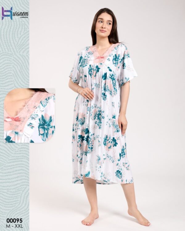 Hawanem Chemise de nuit – Réf 00095 – Vert