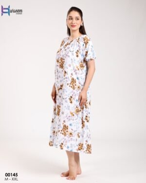 Hawanem Chemise de nuit – Réf 00145 – Moutarde