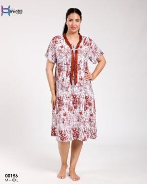 Hawanem Chemise de nuit – Réf 00156 – Rouille