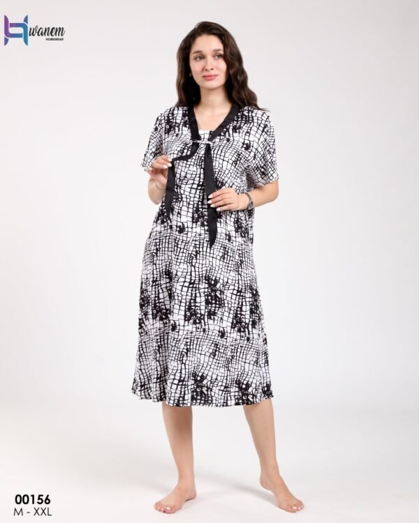 Hawanem Chemise de nuit – Réf 00156 – Noir