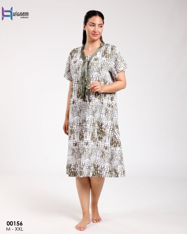 Hawanem Chemise de nuit – Réf 00156 – Kaki