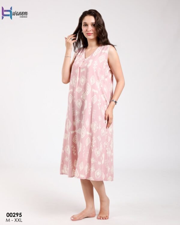Hawanem Chemise de nuit – Réf 00295 – Rose