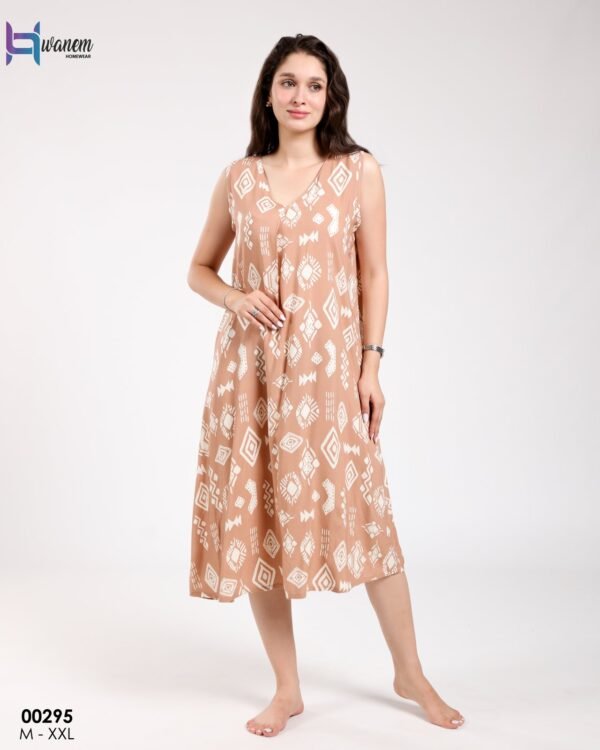 Hawanem Chemise de nuit – Réf 00295 – Camel