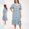 Hawanem Chemise de nuit – Réf 00330 – Bleu pétrole