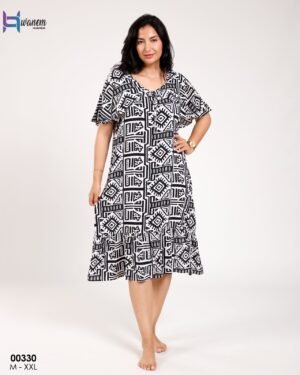 Hawanem Chemise de nuit – Réf 00330 – Noir