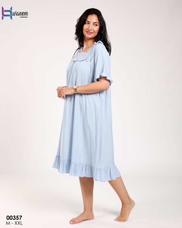 Hawanem Chemise de nuit – Réf 00357 – Bleu ciel