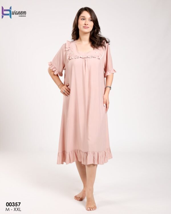 Hawanem Chemise de nuit – Réf 00357 – Rose