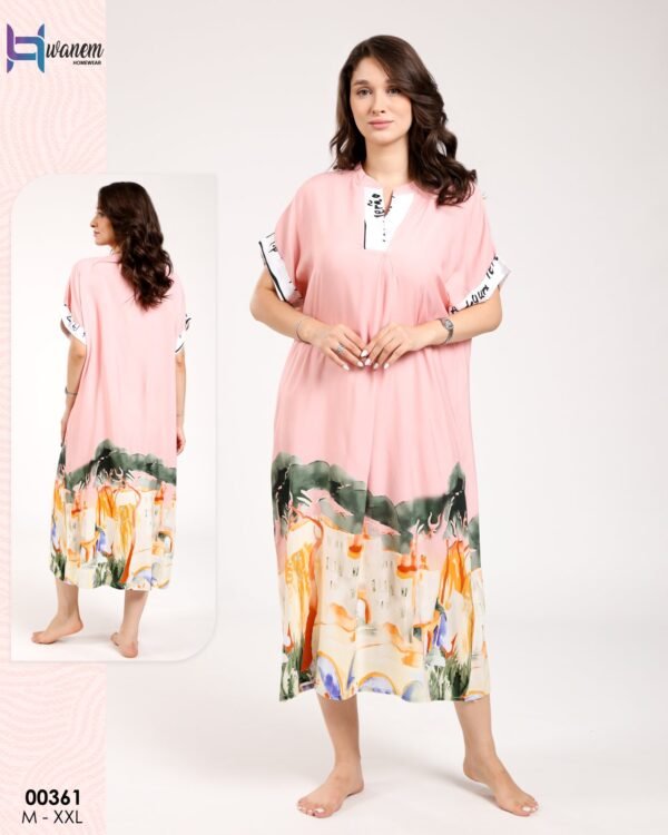 Hawanem Robe d'intérieur – Réf 00361 – Rose