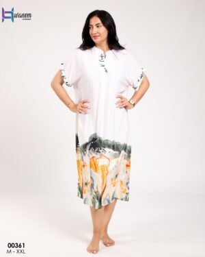 Hawanem Robe d'intérieur – Réf 00361 – Blanc