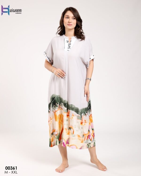 Hawanem Robe d'intérieur – Réf 00361 – Gris