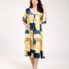 Hawanem Chemise de nuit – Réf 00372 – Bleu jaune