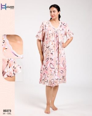Hawanem Chemise de nuit – Réf 00373 – Rose