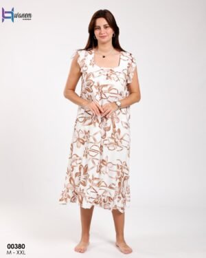 Hawanem Chemise de nuit – Réf 00380 – Camel