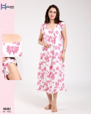 Hawanem Chemise de nuit – Réf 00381 – Rose