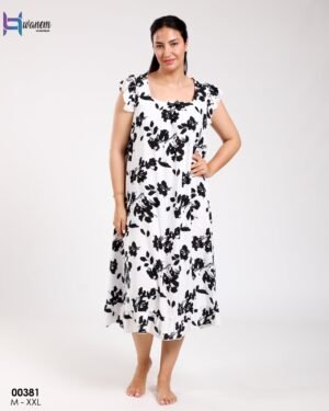 Hawanem Chemise de nuit – Réf 00381 – Noir