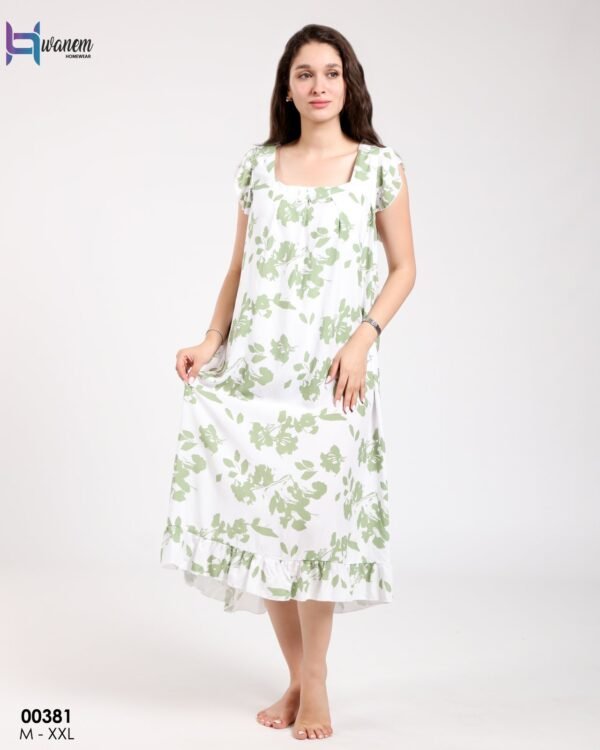 Hawanem Chemise de nuit – Réf 00381 – Vert