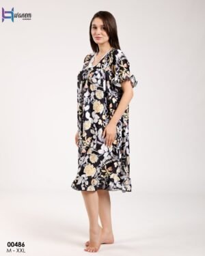 Hawanem Chemise de nuit – Réf 00486 – Noir