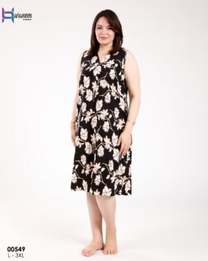 Hawanem Chemise de nuit – Réf 00549 – Noir