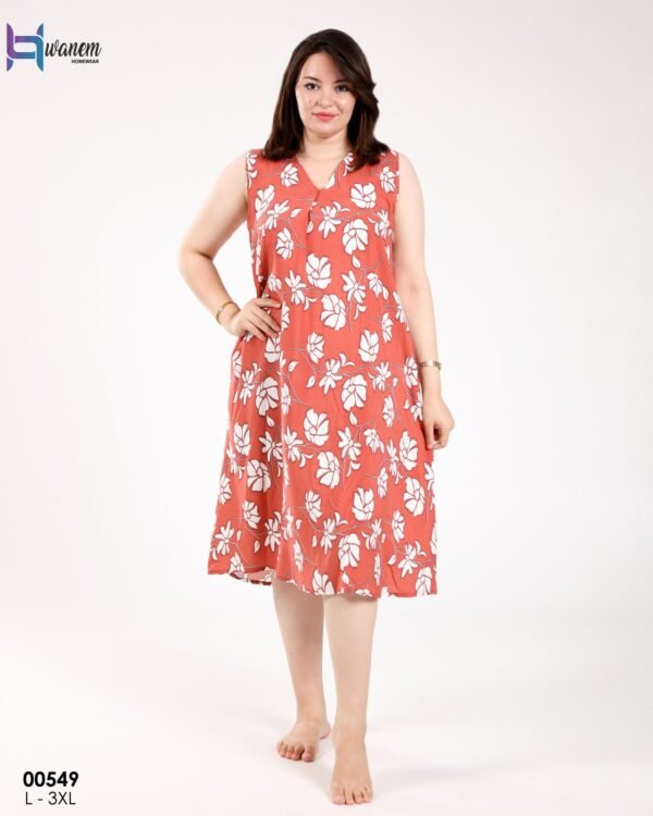 Hawanem Chemise de nuit – Réf 00549 – Corail