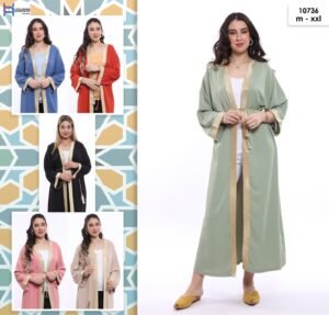 Hawanem Kimono long – Réf 10736 – Couleurs assorties