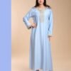 Hawanem Caftan brodé – Réf 13673 – Bleu ciel