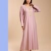 Hawanem Caftan brodé – Réf 13673 – Vieux rose