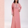 Hawanem Caftan d'intérieur brodé – Réf 13810 – Vieux rose