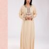 Hawanem Caftan d'intérieur brodé – Réf 13810 – Crème