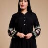 Hawanem Robe longue brodée – Réf 14153 – Noir