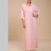 Hawanem Robe d'intérieur longue – Réf 14177 – Rose