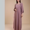 Hawanem Robe d'intérieur longue – Réf 14177 – Mauve