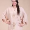 Hawanem Caftan d'intérieur brodé – Réf 14195 – Beige