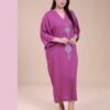 Hawanem Caftan d'intérieur brodé – Réf 14195 – Prune