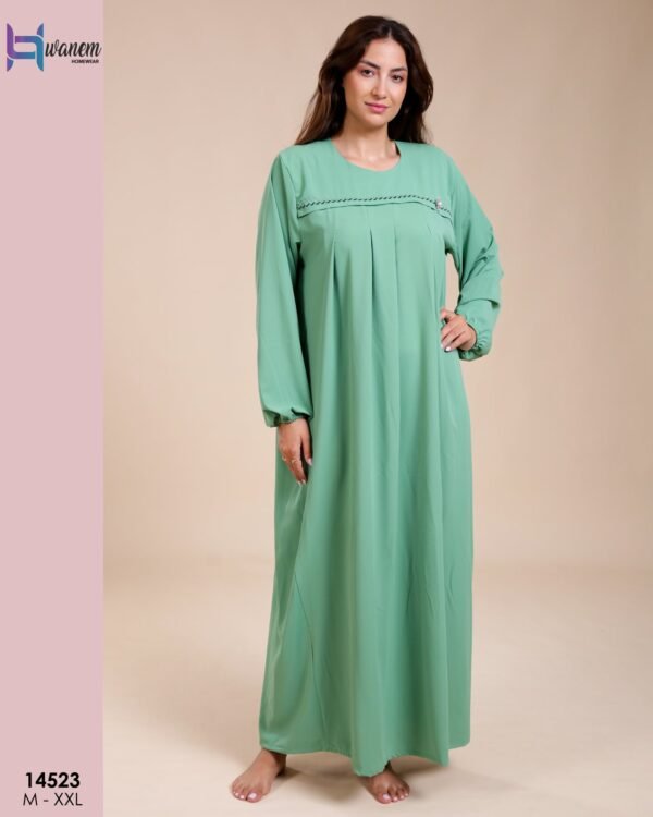 Hawanem Robe d'intérieur longue – Réf 14523 – Vert
