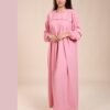 Hawanem Robe d'intérieur longue – Réf 14523 – Rose