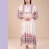 Hawanem Robe longue imprimée – Réf 14863 – Écru rouge
