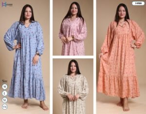 Hawanem Robe longue fleurie – Réf 14980 – Couleurs assorties Hawanem Robe longue fleurie – Réf 14980 – Couleurs assorties