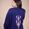 Hawanem Robe longue boutonnée brodée – Réf 15160 – Bleu marine Hawanem Robe longue boutonnée brodée – Réf 15160 – Bleu marine