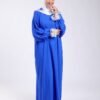 Hawanem Robe de prière manches dentelle – Réf 18130 – Bleu roi