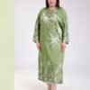 Hawanem Robe longue imprimée palmiers – Réf 18627 – Vert