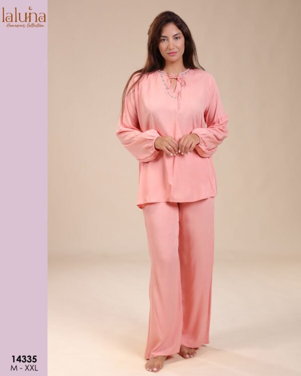 Laluna Ensemble tunique et pantalon – Réf 14335 – Corail