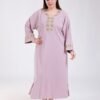 My Couture Caftan d'intérieur brodé – Réf 13814 – Lilas