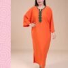 My Couture Caftan d'intérieur brodé – Réf 14163 – Orange