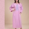 My Couture Caftan d'intérieur brodé – Réf 14301 – Lilas