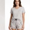 Rose Miss Pyjama short – Réf 00025 – Gris