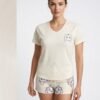 Rose Miss Pyjama short – Réf 00025 – Écru