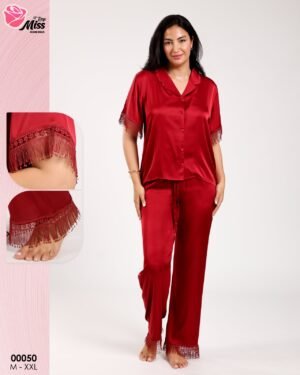 Rose Miss Pyjama satin – Réf 00050 – Bordeaux