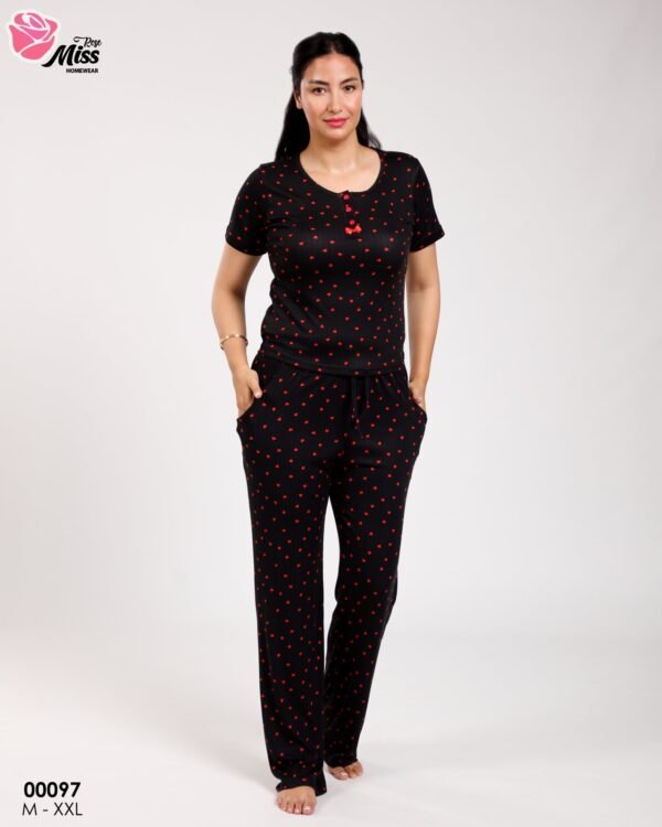 Rose Miss Pyjama – Réf 00097 – Noir