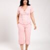 Rose Miss Pyjama pantacourt – Réf 00177 – Rose